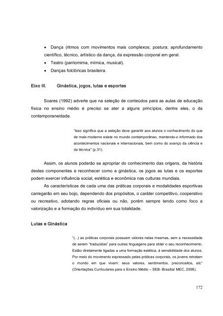 Proposta Curricular do Ensino Médio