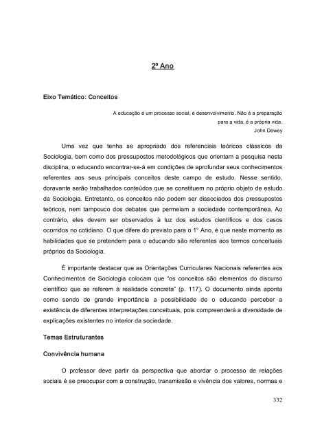 Proposta Curricular do Ensino Médio