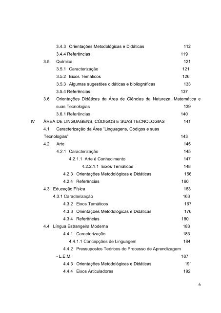 Proposta Curricular do Ensino Médio