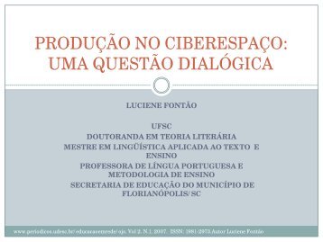 Professora Luciene Fontão - EaD-UFSC