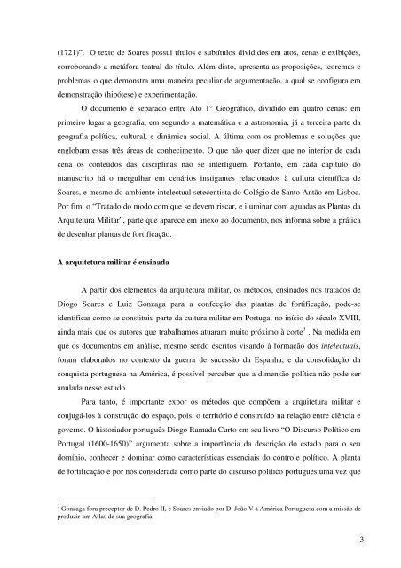 A ciência de fortificação: circulação das técnicas para a ... - SBHC