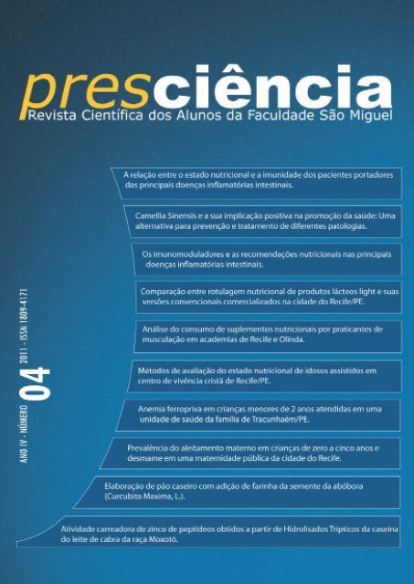 Revista Presciência nº 04 - Faculdade São Miguel