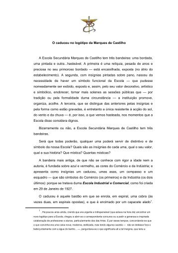 O caduceu no logótipo da Marques de Castilho A Escola ...