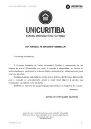 Mude. Isto tem o poder de enobrecer, curar, estimular ... - Unicuritiba