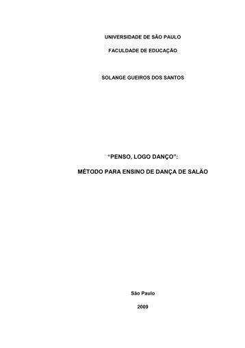 Penso, logo danço - Agenda da Dança de Salão