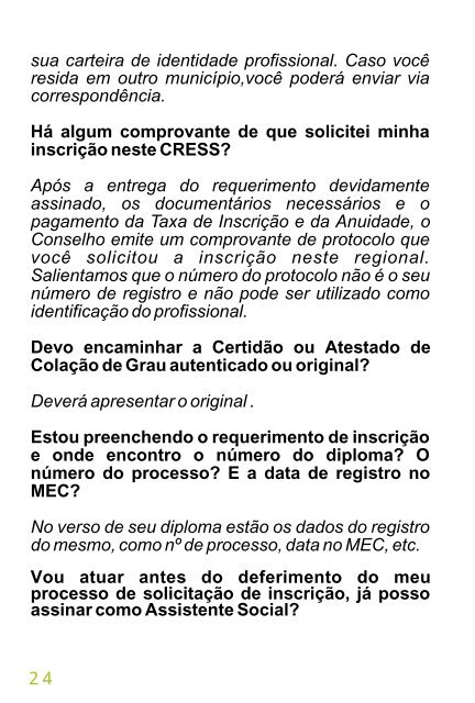 apresentação - Conselho Regional de Serviço Social