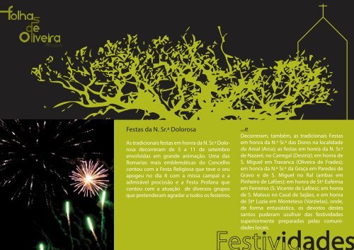 Newsletter Setembro 2011 - Câmara Municipal de Oliveira de Frades