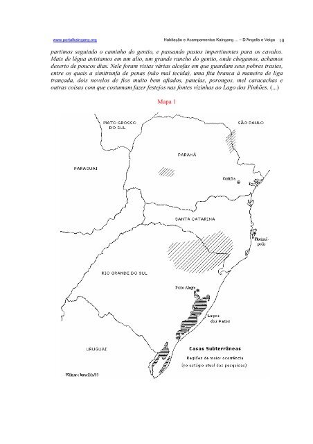 Habitação e Acampamentos Kaingang hoje e no ... - Portal Kaingang