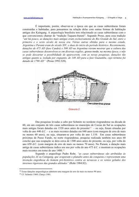 Habitação e Acampamentos Kaingang hoje e no ... - Portal Kaingang