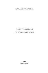 OS ÚLTIMOS DIAS DE PÔNCIO PILATOS - Pedro Almeida Vieira