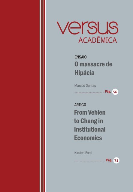 O massacre de Hipácia: ensaio sobre um roteiro - NEPP-DH - UFRJ