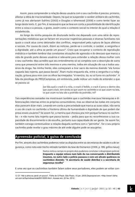 “Isso não é um cachimbo”: sobre os usuários de crack - Áskesis