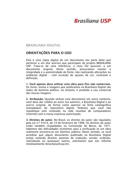 Cartas Do Brasil - Brasiliana USP