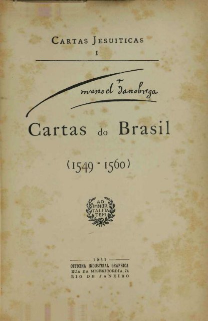 Cartas Do Brasil - Brasiliana USP