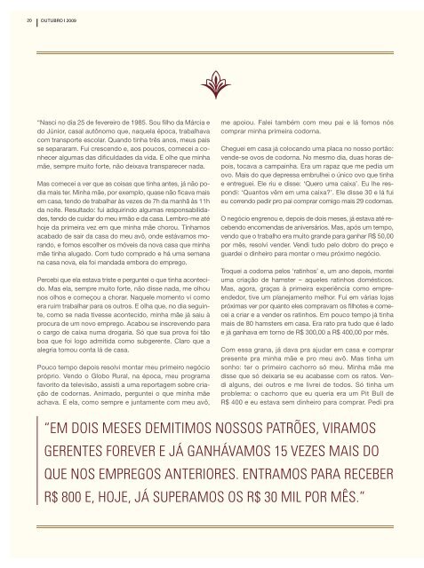 Revista outubro 2009 - Forever