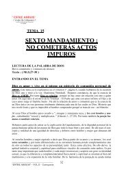 SEXTO MANDAMIENTO : NO COMETERÁS ACTOS IMPUROS