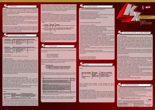 manual alarme kaori moto