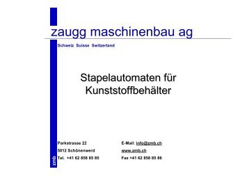 zmb zm b - Zaugg Maschinenbau AG