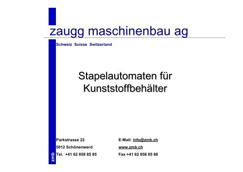 zmb zm b - Zaugg Maschinenbau AG