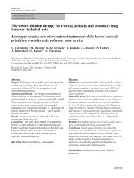 Microwave ablation therapy for treating primary and secondary lung ...