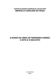 o dito eo não-dito - Centro de Ensino Superior de Juiz de Fora