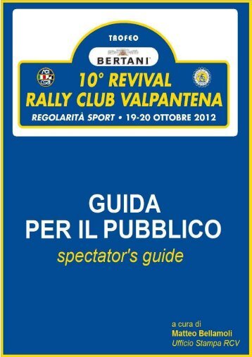 Guida dello spettatore - Rally Club Valpantena