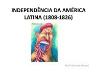 INDEPENDÊNCIA DA AMÉRICA LATINA (1808-1826)