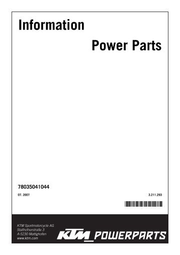 Information Power Parts - Ktm parts