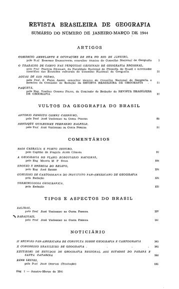 REVISTA BRASILEIRA DE GEOGRAFIA - Biblioteca