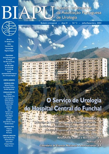 O Serviço de Urologia do Hospital Central do Funchal - Associação ...