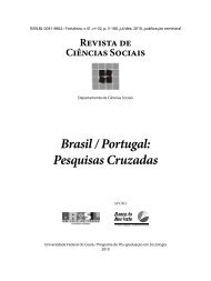 Brasil / Portugal: Pesquisas Cruzadas - Revista de Ciências Sociais