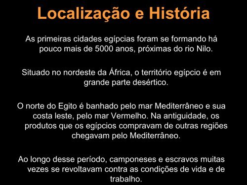 Localização e História