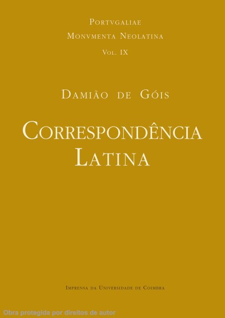 CorresPonDênCia latina - Universidade de Coimbra