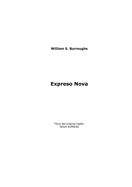 Nova Express - Isla ternura