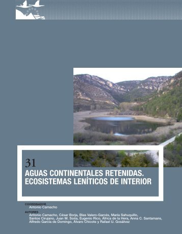 31 Aguas continentales retenidas. Ecosistemas leníticos de interior
