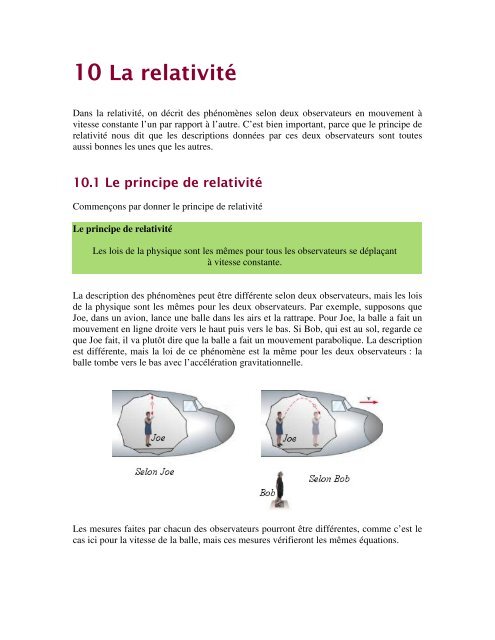 10 La relativité - Collège Mérici