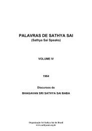PALAVRAS DE SATHYA SAI - Organização Sri Sathya Sai no Brasil