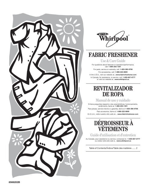 fabric freshener revitalizador de ropa défroisseur à  - Whirlpool