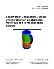 SolidWorks® Conception Durable Une introduction au choix des ...
