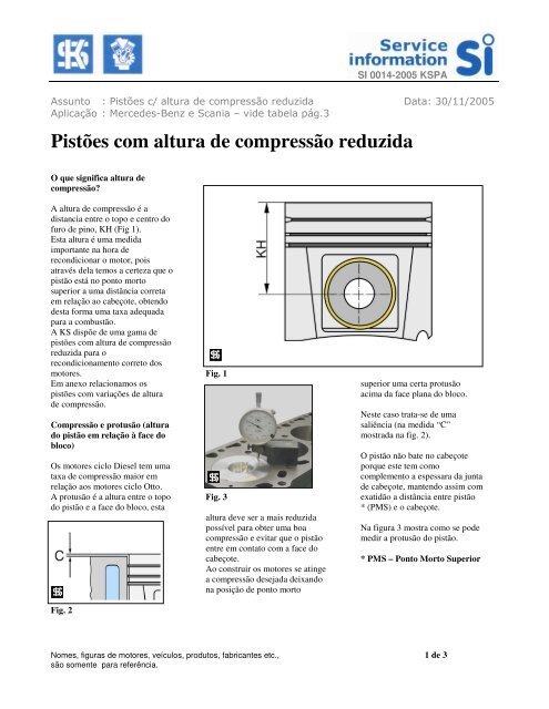 Blocos do motor MS Motorservice Brazil