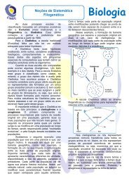 Noções de Sistemática filogenética