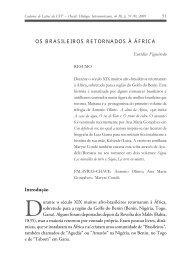 Os brasileiros retornados à África