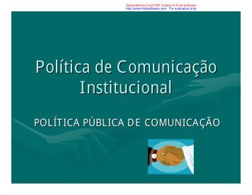 Política de Comunicação Institucional - Assembleia Legislativa do ...