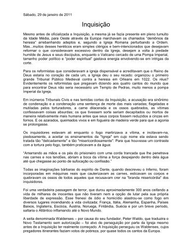 A Inquisição - O Vaticano - PDF