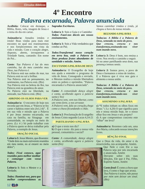 Revista Elo.indd - Diocese de Dourados