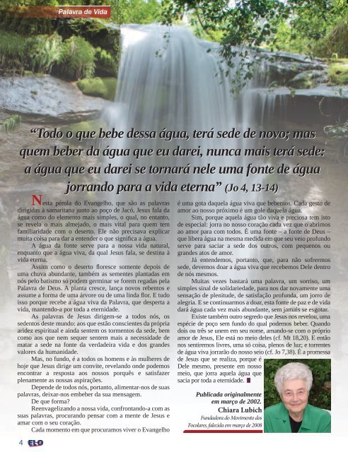 Revista Elo.indd - Diocese de Dourados