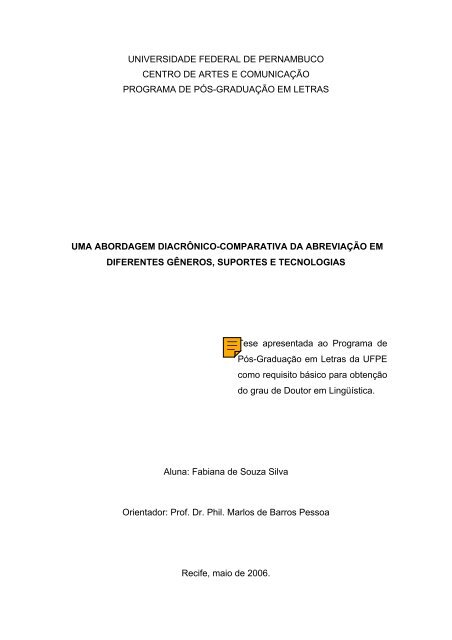 universidade federal de pernambuco centro de artes e comunicação ...