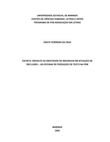 Dissertação completa - Programa de Pós-Graduação em Letras - UEM