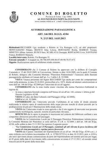 Ricciardi_autorizzazione paesaggistica