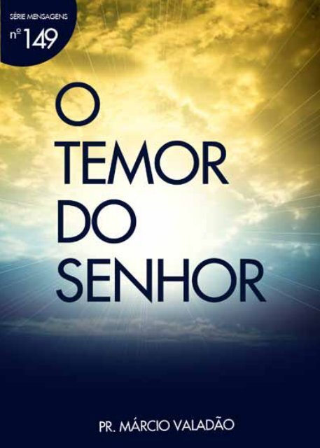 O Temor do Senhor - Lagoinha.com